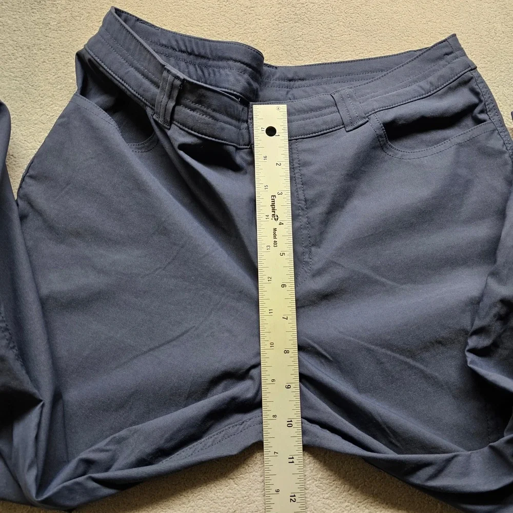 Eddie Bauer Tech Capri Women 6 Navy Blue Outdoor Hiking Stretch Pants C1361054